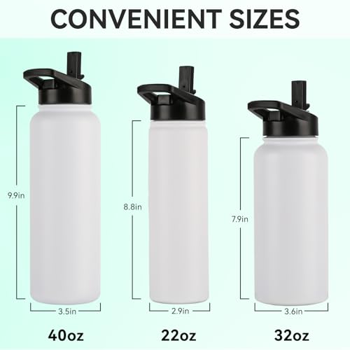 40 oz Insulated Water Bottle Bulk (4 Count)