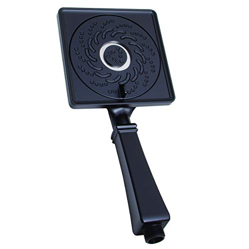 VS-5002-MB-E175 Rainier Exhilaration High Pressure Hand Held Shower Head, 1.75 GPM, Matte Black
