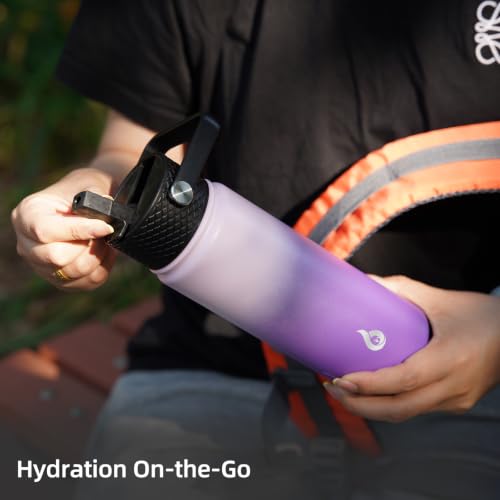18oz Insulated Water Bottle with Straw Lid
