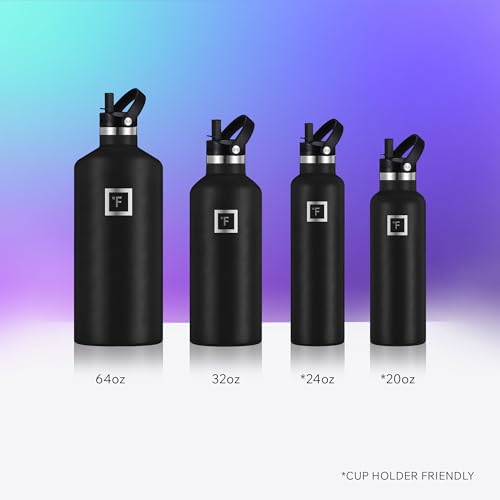 32 oz Narrow Mouth Water Bottle with 3 Lids