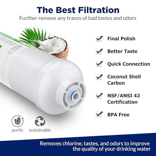 1 4" T33 Inline Water Filter with 3 (2 Count)