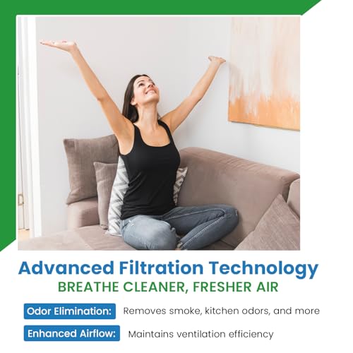 Replacement Carbon Filters compatible with Broan (6 Count)