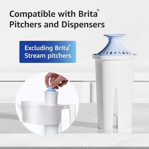 Alkaline Water Filter Replacement for Brita® Filter (6 Count)