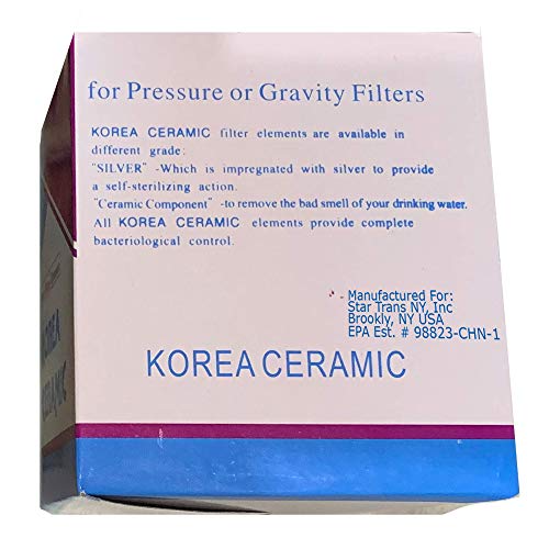 Replacement Ceramic Dome Water Filter 0.2 to 0.5 micron for Countertop & Water Coolers. First Stage of Filtration (4 Count)