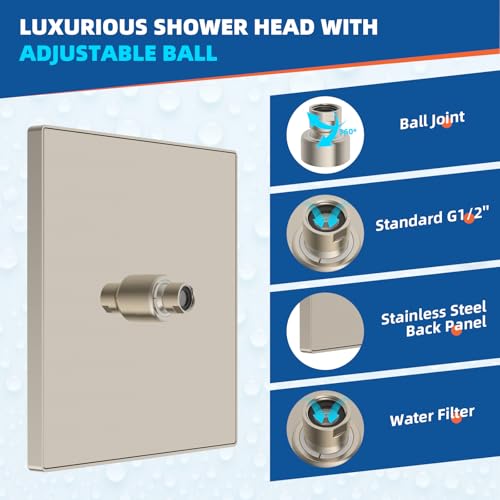 cUPC Certified High Pressure 10'' Rain Shower Head