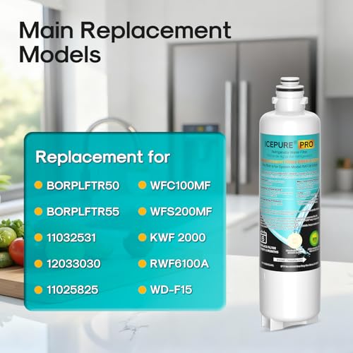 PRO BORPLFTR50 Water Filter Replacement for Bosch 11032531 (4 Count)