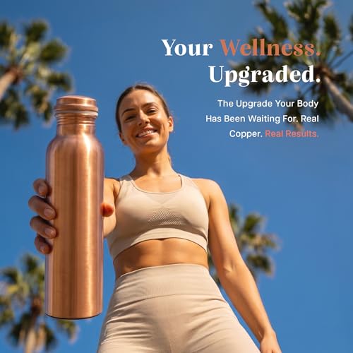 Pure Copper Water Bottle for Drinking Water