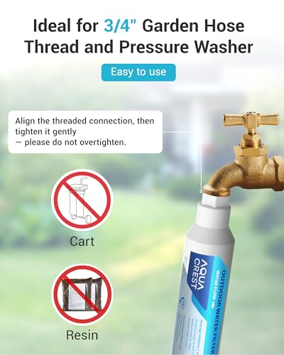 Hard Water Filter for Hose Car Wash (6 Count)