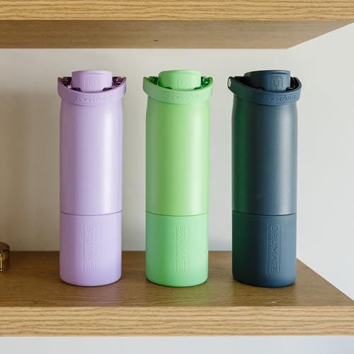 Rise 25oz Water Bottle With 100% Leakproof Covered Silicone Straw