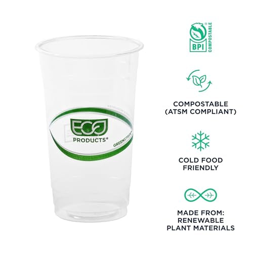 GreenStripe Clear Disposable Cold Cups (1000 Count)
