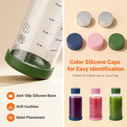 12 oz Glass Juice Bottles 4 Pack