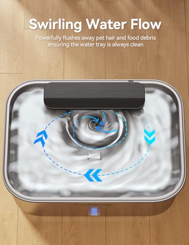 3 Gal Stainless Steel Dog Water Fountain for Large Dog