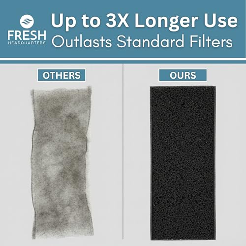 Notched Activated Carbon Microwave Hood Filters