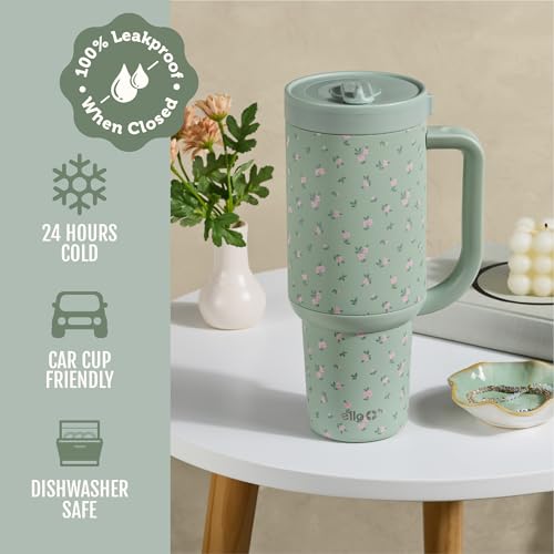 Oasis 30oz Insulated Stainless Steel Tumbler with Straw