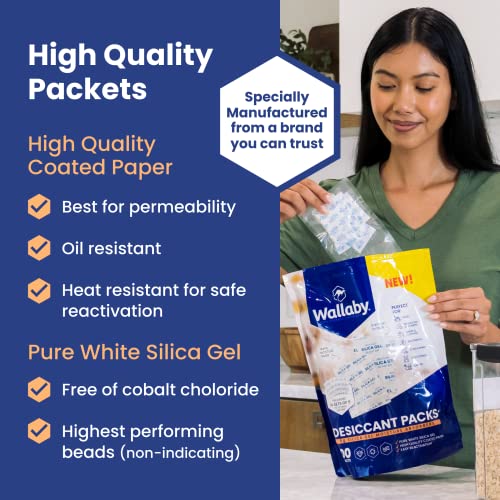 5 gram (1,000 Packets) Food Safe Pure White Silica Gel Desiccant Dehumidifier Packs - Rechargeable & Coated Moisture Absorbers - Protects Against Moisture Damage - (Packed in 200x Sets of 5) (1000 Count)