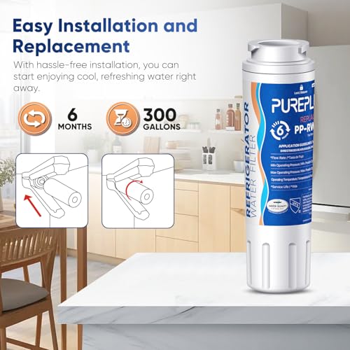 UKF8001 NSF 53&42 Certified Water Filter Replacement for Maytag UKF8001P (3 Count)