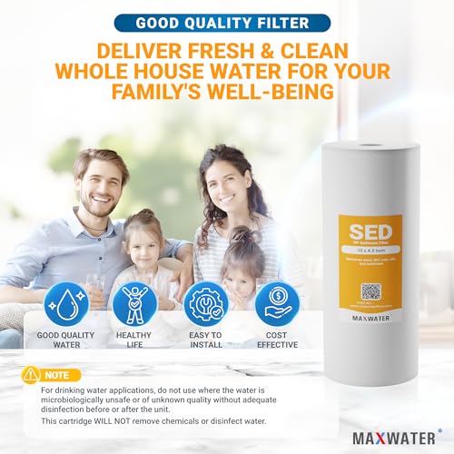 10 Micron 10 x 4.5 inch Whole house Sediment Water Filter (4 Count)