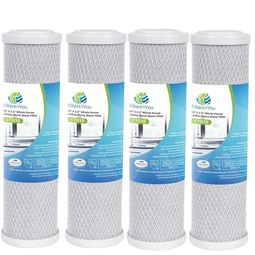 Carbon Block Water Filters for Flow (4 Count)