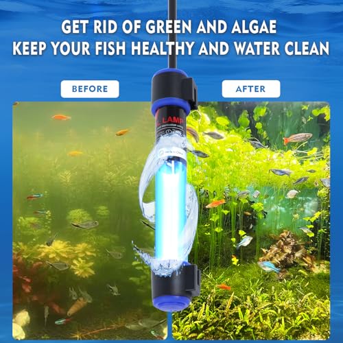 5W UVC Aquarium Light for Fish Tank and Pond