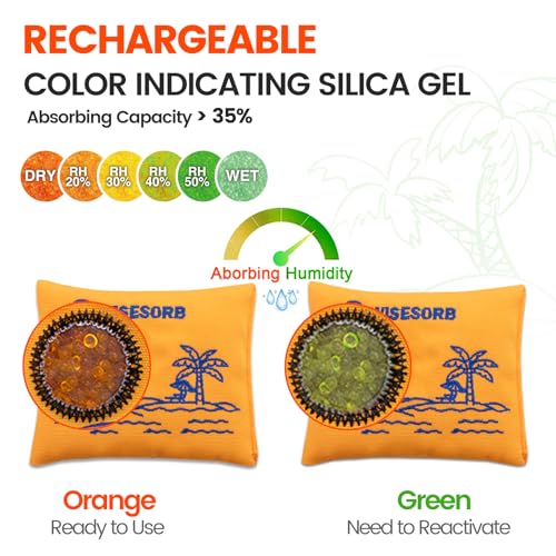 100g x 5 Pack Reusable Desiccant Packs for Storage (5 Count)