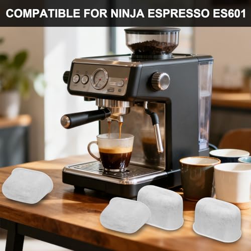 Activated Carbon Coffee Water Filter Inserts Replacement for Ninja Luxe Cafe ES601