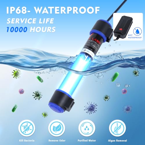 7W UVC Aquarium Light for Fish Tank and Pond