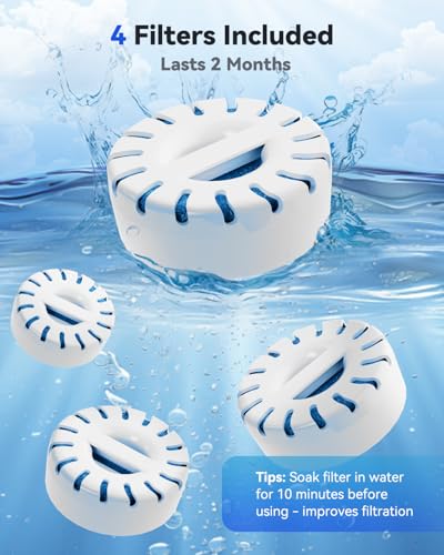 Replacement Water Filters for Dog Water Fountain for Large Dogs