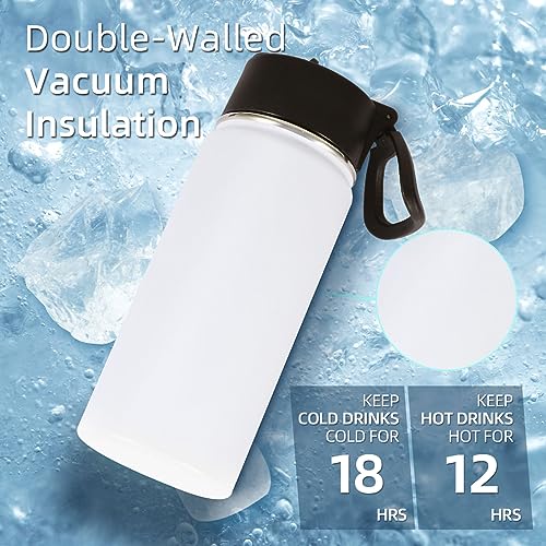 16 OZ Kids Water Bottle Bulk 4 Pack (4 Count)