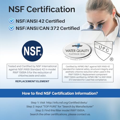 MSWF Refrigerator Water Filter Replacement for GE® MSWF (3 Count)
