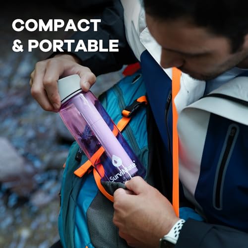 Purified Water Bottle for Camping