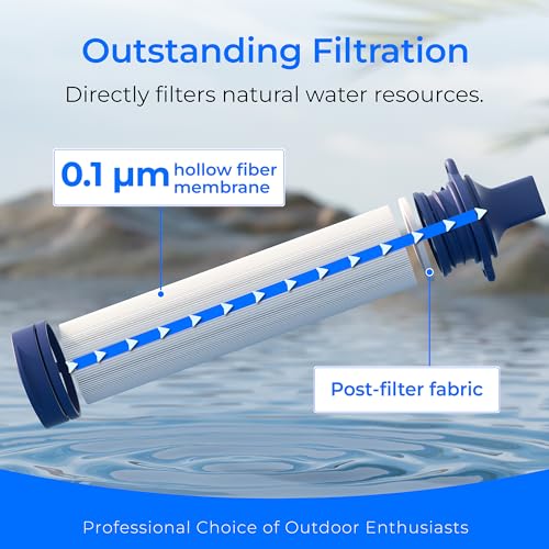 Portable Water Filter Straw (4 Count)