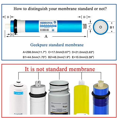 5 Stage Reverse Osmosis Filter Set with 75 GPD NSF Membrane