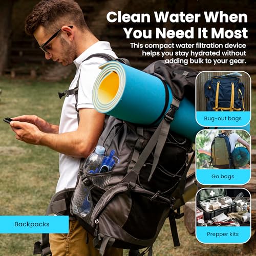 Filters Clean Survival Water Filter Straw (2 Count)