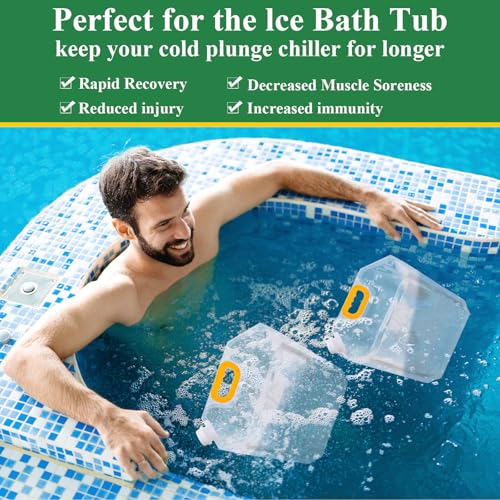 100 Pcs 1.3 Gallon Collapsible Water Storage Bag Emergency Jug Container Clear Plastic Water Bladder for Outdoor Sport Camping Hiking No Leak (100 Count)