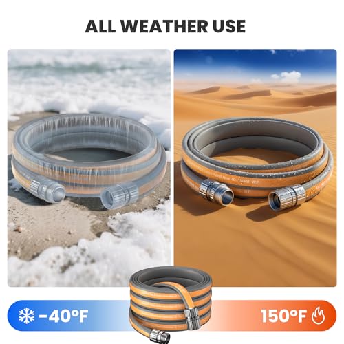 100FT Garden Hose Lay Flat Lightweight Flexible Water Hose