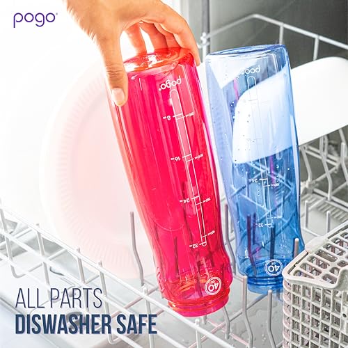 40oz Plastic Water Bottle with Chug Lid and Carry Loop