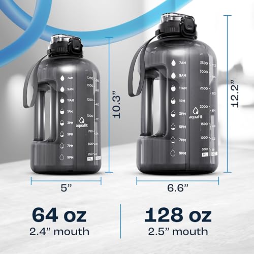 64 oz Water Bottle with Time Marker