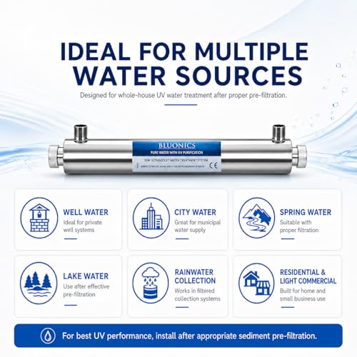 Whole House UV Water Filter System 12 GPM