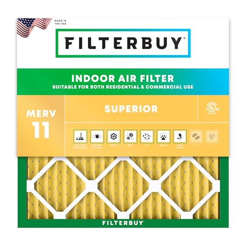 20x20x1 Air Filter MERV 11 Pet & Allergy Defense