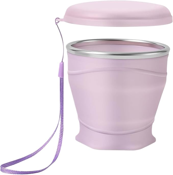 Foldable Cup - 8.8oz/260ml Grade Silicone Drinking Cups | Hot Coffee Mug,for Backpacking Outdoors Travel Men Kids Friends