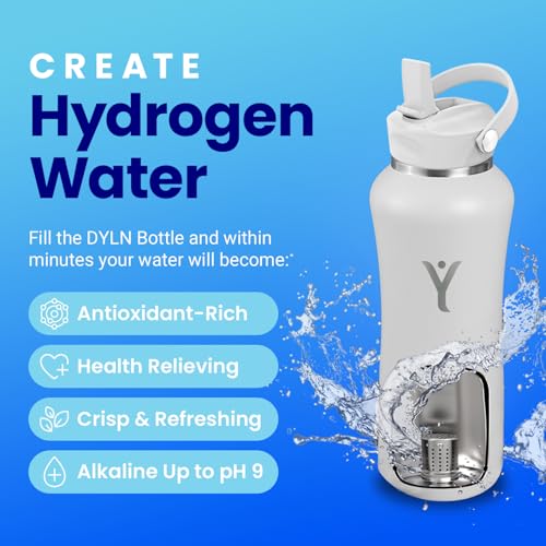 DYLN Hydrogen Water Bottle 25 oz Crimson Red Stainless Steel Alkaline Water
