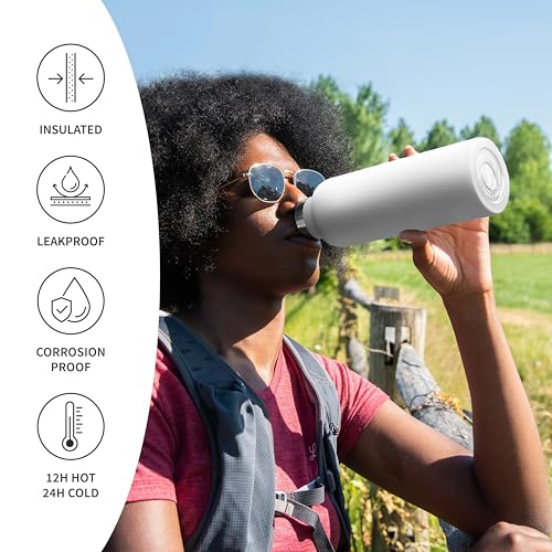 Insulated Metal Water Bottle 32 oz