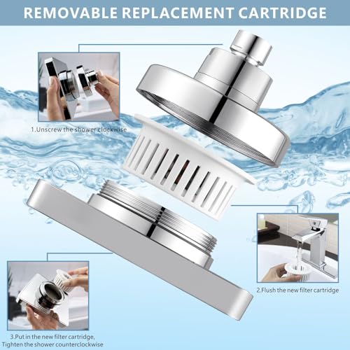 Filtered Shower Head with Handheld Combo