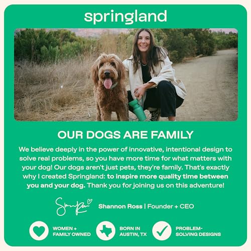 Springland 44oz Classic Portable Dog Water Bottle with Built (44 Fl Oz)