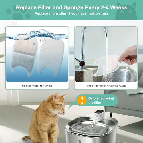 12 Set Replacement Filters & Sponges for 135 fl oz