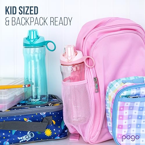 18oz Plastic Water Bottle with Chug Lid and Carry Loop