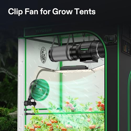 AeroWave E6 Gen2 Grow Tent Oscillating Clip Fan