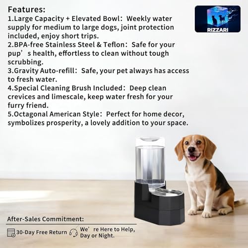 8L Raised Pet Water Dispenser