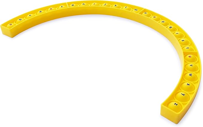 Junior Learning Alphabet Arc Bubble Board, Double-Sided, Ages 4-7, Letter Recognition, K-2 (Pack of 4)