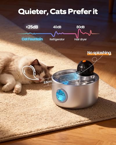 Cordless Cat Water Fountain Wireless